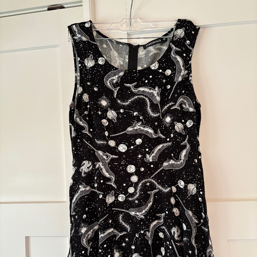 Space Narwhal A-Line Dress